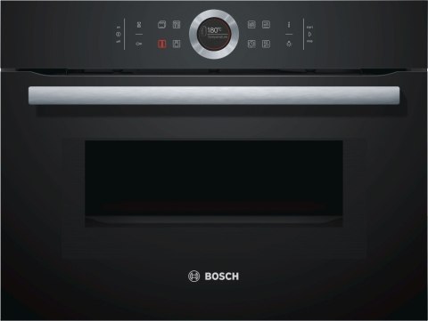 Piekarnik z kuchenką mikrofalową Do zabudowy w słupku BOSCH Serie 8 CMG 633BB1 Piekarnik z kuchenką mikrofalową Do zabudowy w słupku BOSCH Serie 8 CMG 633BB1
