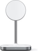Satechi Magnetic 2in1 - stojąca ładowarka magnetyczna do dwóch urządzeń kompatybilna z ładowaniem MagSafe (space gray) Satechi Magnetic 2in1 - stojąca ładowarka magnetyczna do dwóch urządzeń kompatybilna z ładowaniem MagSafe (space gray)