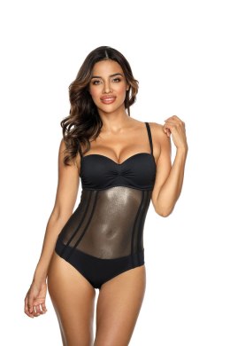 Jednoczęściowy strój kąpielowy Kostium kąpielowy Model V-550/GO kolor 001 Black - Etna - 42C