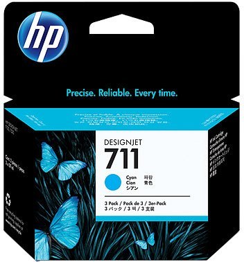 Wkład HP 711 3-pack Cyjan CZ134A Wkład HP 711 3-pack Cyjan CZ134A