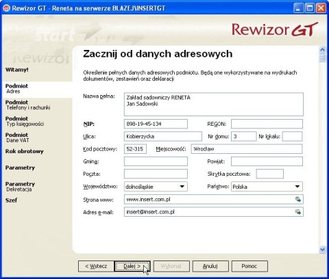 Program INSERT Rewizor GT Program INSERT Rewizor GT