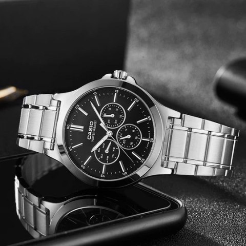 ZEGAREK MĘSKI CASIO MTP-V300D-1A + BOX ZEGAREK MĘSKI CASIO MTP-V300D-1A + BOX