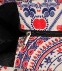 Duża kolorowa torba shopperka z napisem AMOUR (Wielokolorowy) Duża kolorowa torba shopperka z napisem AMOUR (Wielokolorowy)