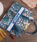 Duża kolorowa torba shopperka z napisem AMOUR (Wielokolorowy) Duża kolorowa torba shopperka z napisem AMOUR (Wielokolorowy)