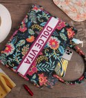 Duża kolorowa torba shopperka z napisem DOLCE VITA (Wielokolorowy) Duża kolorowa torba shopperka z napisem DOLCE VITA (Wielokolorowy)