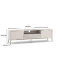 SZAFKA RTV KAMARO 160 KASZMIR Front ryflowany + Klasyczny SZAFKA RTV KAMARO 160 KASZMIR Front ryflowany + Klasyczny