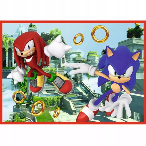 Puzzle 4w1 Sonic Przygody Sonica 4+ Trefl 34625 Puzzle 4w1 Sonic Przygody Sonica 4+ Trefl 34625