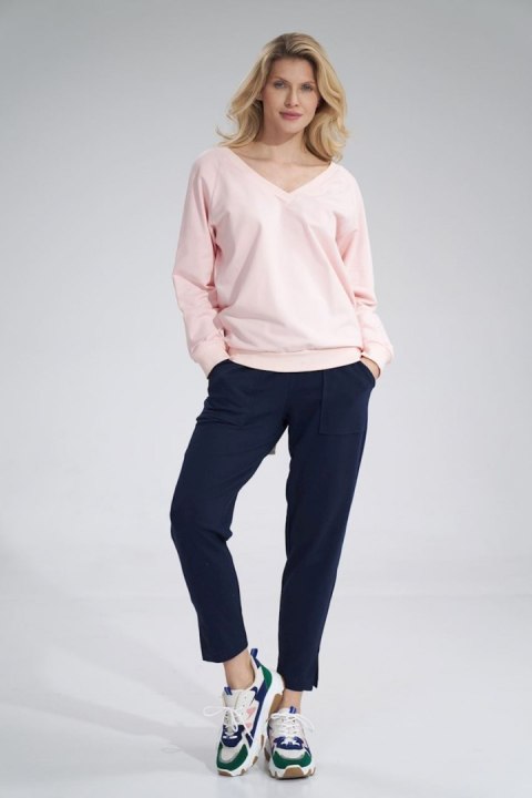 Bluza Damska Model M799 Pink - Figl - S/M Bluza Damska Model M799 Pink - Figl - S/M