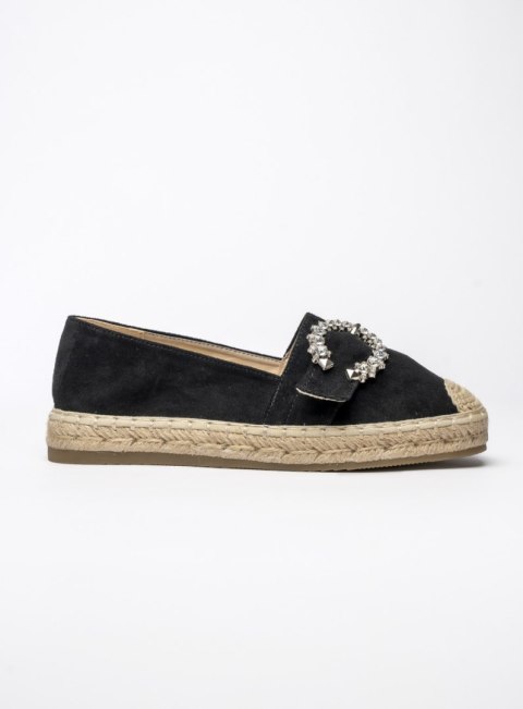 Damskie Espadryle LUNARA BLACK - Stylowe Buty na Lato - 39 Damskie Espadryle LUNARA BLACK - Stylowe Buty na Lato - 39
