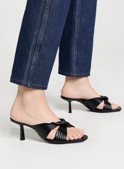 Damskie Klapki Bella BLACK - 39 Damskie Klapki Bella BLACK - 39