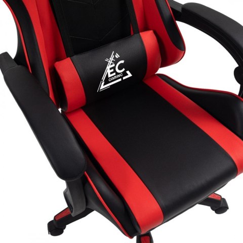 Fotel gamingowy obrotowy z podnóżkiem EC GAMING masażer KO24CZE Fotel gamingowy obrotowy z podnóżkiem EC GAMING masażer KO24CZE