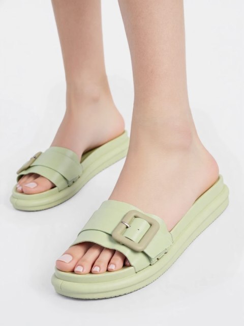 Damskie Klapki CAMILA VERDE - 38 Damskie Klapki CAMILA VERDE - 38