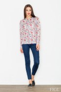 Bluza Damska Model M541 Wzór 57 White - Figl - S Bluza Damska Model M541 Wzór 57 White - Figl - S