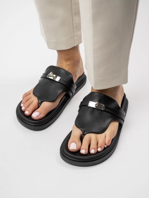 Damskie Klapki ALMA BLACK - 38 Damskie Klapki ALMA BLACK - 38