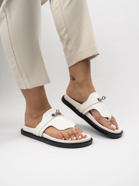 Damskie Klapki ALMA WHITE - 38 Damskie Klapki ALMA WHITE - 38