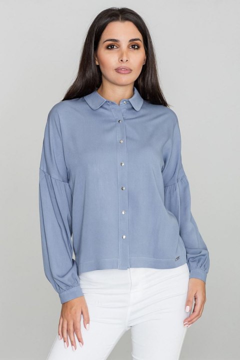 Koszula Damska Model M582 Blue - Figl - S/M Koszula Damska Model M582 Blue - Figl - S/M