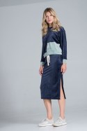 Sukienka Komplet Model M819 Navy - Figl - XL Sukienka Komplet Model M819 Navy - Figl - XL