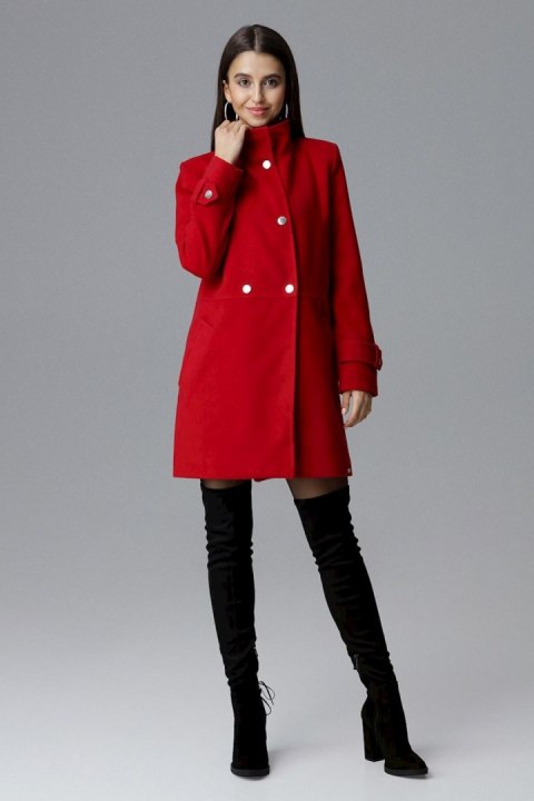 Płaszcz Damski Model M623 Red - Figl - L Płaszcz Damski Model M623 Red - Figl - L