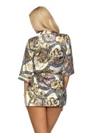 Szlafrok Peniuar Model Donatella 01 Ecru - Donna - L Szlafrok Peniuar Model Donatella 01 Ecru - Donna - L
