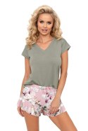 Piżama Damska Model Nicola 1/2 Olive - Donna - 36 Piżama Damska Model Nicola 1/2 Olive - Donna - 36