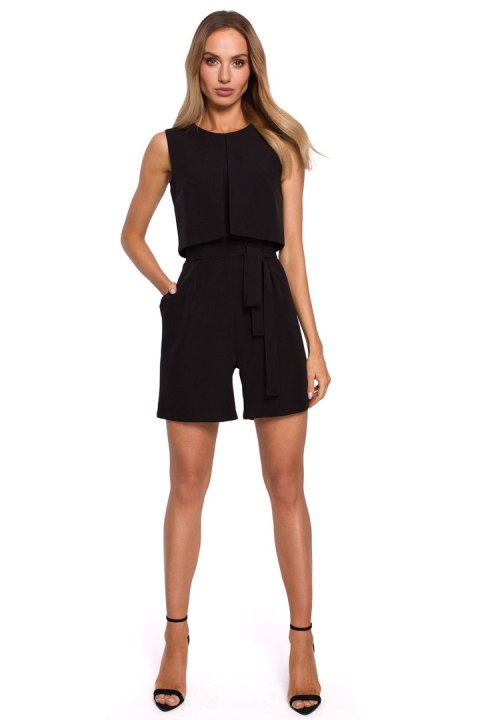 Kombinezon Damski Model MOE574 Black - Moe - s Kombinezon Damski Model MOE574 Black - Moe - s