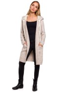 Sweter Kardigan Model MOE474 Beige - Moe - uniwersalny Sweter Kardigan Model MOE474 Beige - Moe - uniwersalny