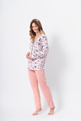 Piżama Damska Model Dalia 1347 White/Brzoskwinia - M-Max - XXL