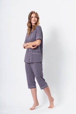 Piżama Damska Model Halima 1374 Plus Size Grey Perła - M-Max - XXXL