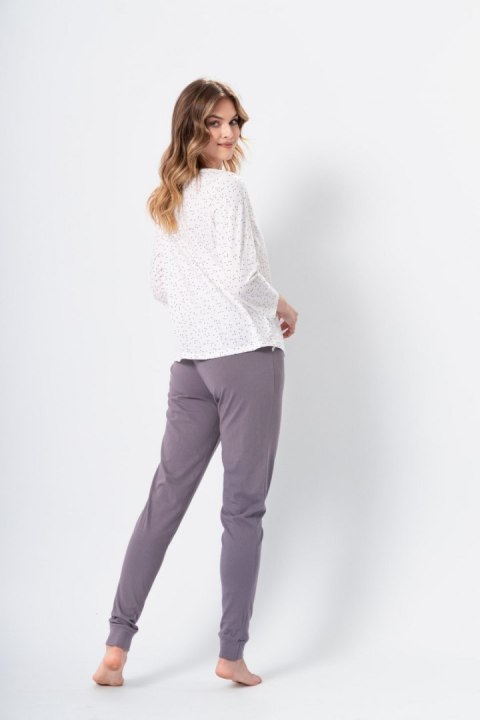 Piżama Damska Model Halka 1369 White/Grey - M-Max - XL Piżama Damska Model Halka 1369 White/Grey - M-Max - XL