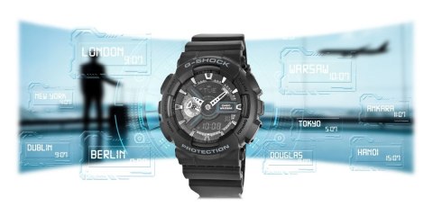 Zegarek Męski CASIO G-SHOCK GA-110-1BER + BOX Zegarek Męski CASIO G-SHOCK GA-110-1BER + BOX