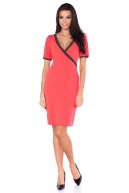 Sukienka Model L8 Coral/Dark Grey - RaWear - 42