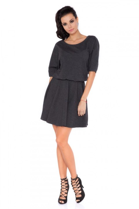 Sukienka Model M1 Dark Grey - RaWear - 38 Sukienka Model M1 Dark Grey - RaWear - 38
