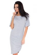 Sukienka Model P2 Light Grey - RaWear - 34 Sukienka Model P2 Light Grey - RaWear - 34