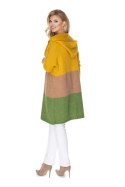 Sweter Kardigan Model 30069 Musztard/Green - PeeKaBoo - uniwersalny Sweter Kardigan Model 30069 Musztard/Green - PeeKaBoo - uniwersalny