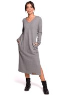 Sukienka Model B128 Grey - BeWear - XXL Sukienka Model B128 Grey - BeWear - XXL