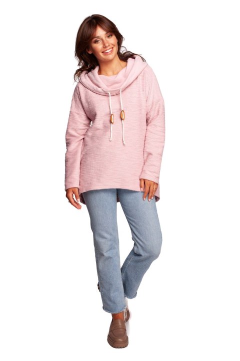 Bluza Damska Model B249 Powder Pink - BeWear - XL Bluza Damska Model B249 Powder Pink - BeWear - XL