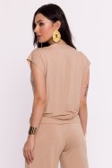 Bluzka Model B288 Beige - BeWear - L Bluzka Model B288 Beige - BeWear - L