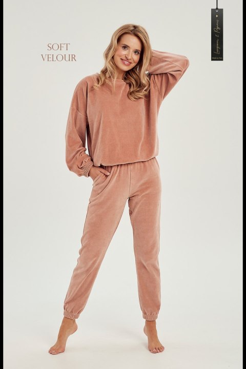 Spodnie Dres Damski Model Belle 3023 kolor 01 Dark Beige - Taro - L Spodnie Dres Damski Model Belle 3023 kolor 01 Dark Beige - Taro - L