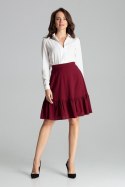 Spódnica Model L057 Bordo - Lenitif - L Spódnica Model L057 Bordo - Lenitif - L