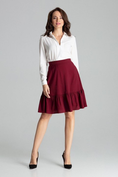 Spódnica Model L057 Bordo - Lenitif - L Spódnica Model L057 Bordo - Lenitif - L