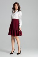 Spódnica Model L057 Bordo - Lenitif - L Spódnica Model L057 Bordo - Lenitif - L