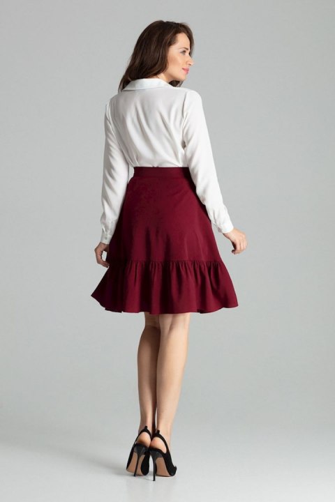 Spódnica Model L057 Bordo - Lenitif - L Spódnica Model L057 Bordo - Lenitif - L