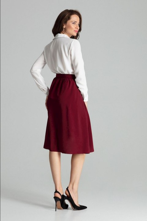 Spódnica Model L060 Bordo - Lenitif - M Spódnica Model L060 Bordo - Lenitif - M