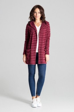Sweter Kardigan Model L070 Bordo - Lenitif - L/XL