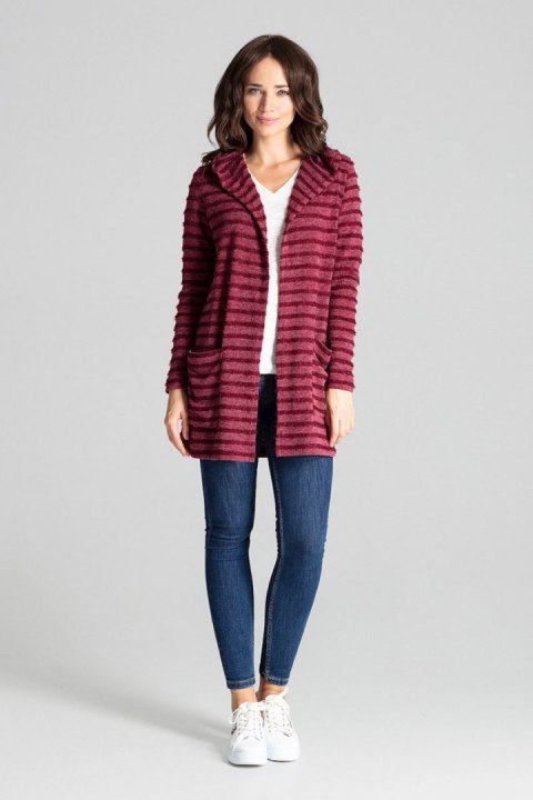 Sweter Kardigan Model L070 Bordo - Lenitif - L/XL Sweter Kardigan Model L070 Bordo - Lenitif - L/XL