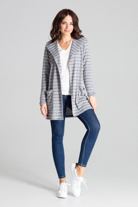 Sweter Kardigan Model L070 Grey - Lenitif - L/XL Sweter Kardigan Model L070 Grey - Lenitif - L/XL