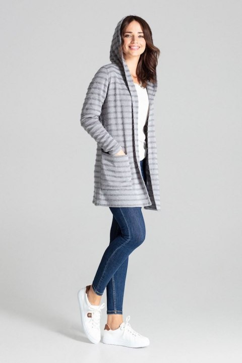 Sweter Kardigan Model L070 Grey - Lenitif - L/XL Sweter Kardigan Model L070 Grey - Lenitif - L/XL