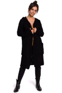 Sweter Kardigan Model BK033 Black - BE Knit - L/XL Sweter Kardigan Model BK033 Black - BE Knit - L/XL