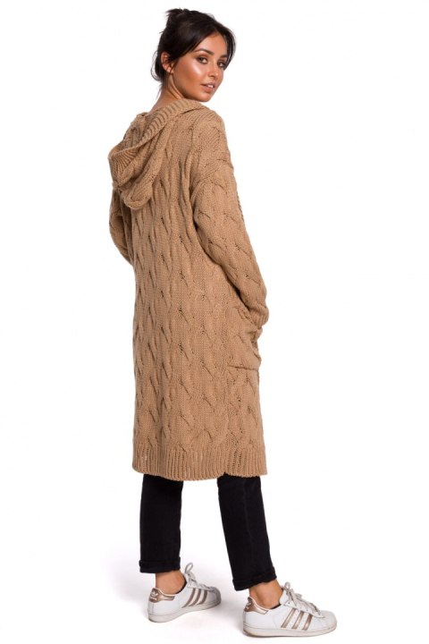 Sweter Kardigan Model BK033 Carmel - BE Knit - S/M Sweter Kardigan Model BK033 Carmel - BE Knit - S/M