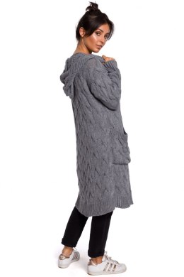 Sweter Kardigan Model BK033 Grey - BE Knit - L/XL
